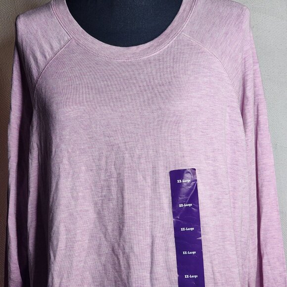 Active Life Budding Lilac Heather Pullover Long Sleeve Modal Span Top Size XXL - Picture 4 of 16